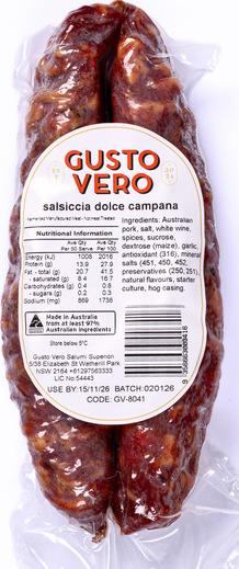 salsiccia dolce campana pack